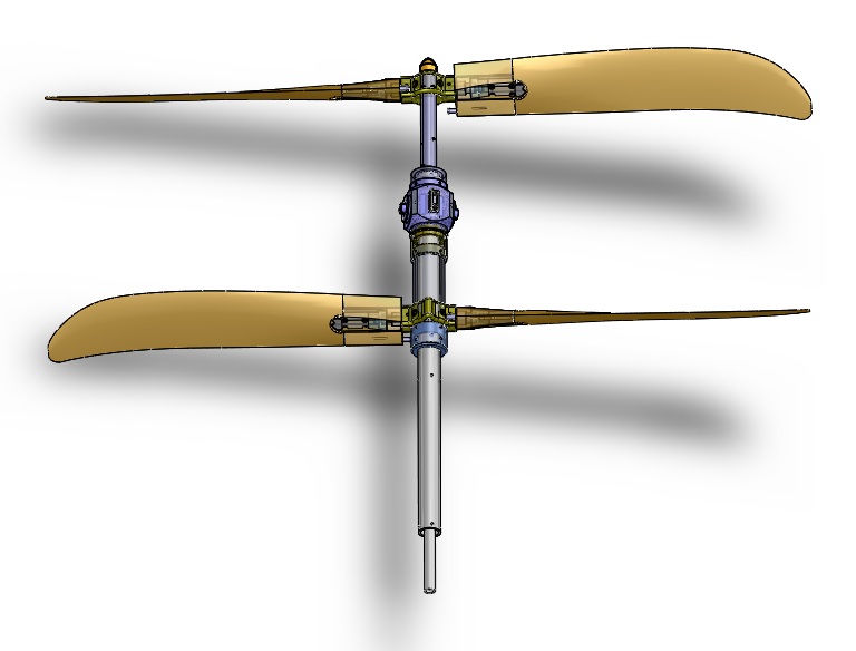 First Anti Torque Counter Rotation Ultra Efficient 2 Stage Propeller